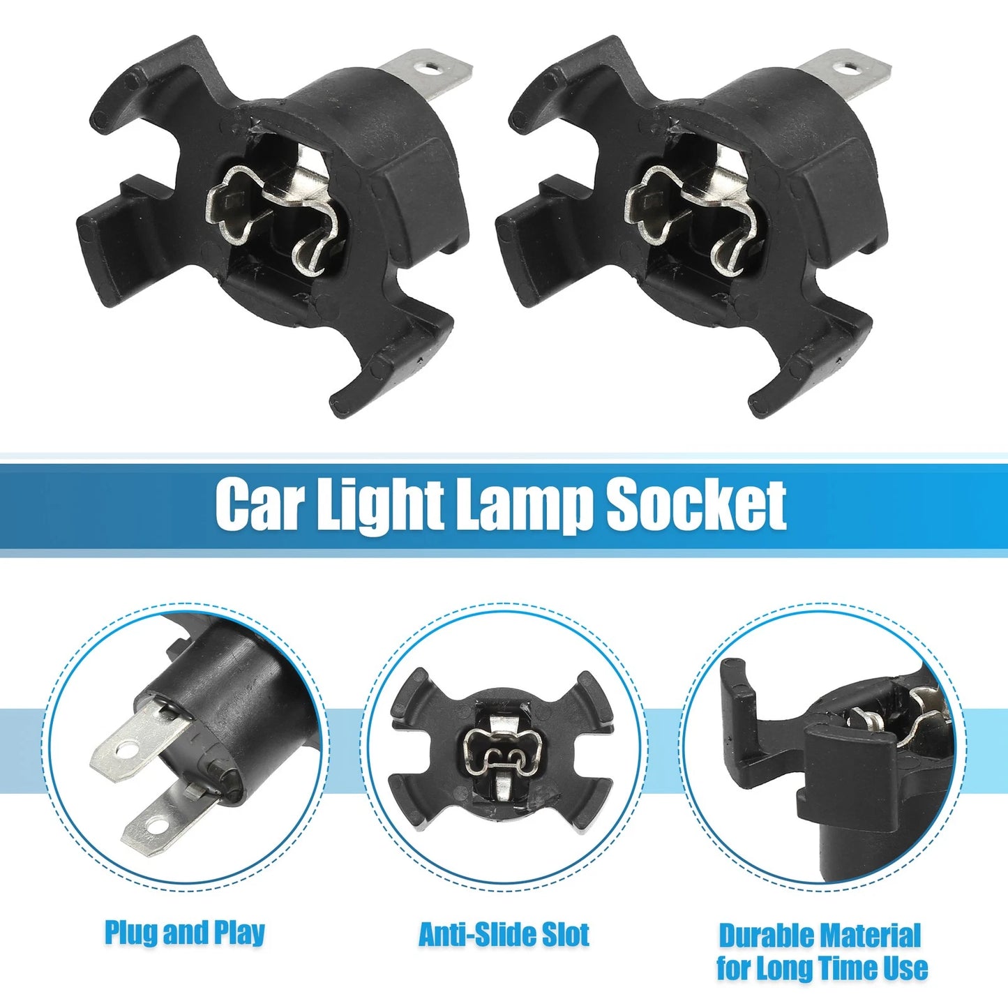 Headlight Bulb Socket Retainer Holder Adapter for Honda Odyssey (2005-2010) 2 x