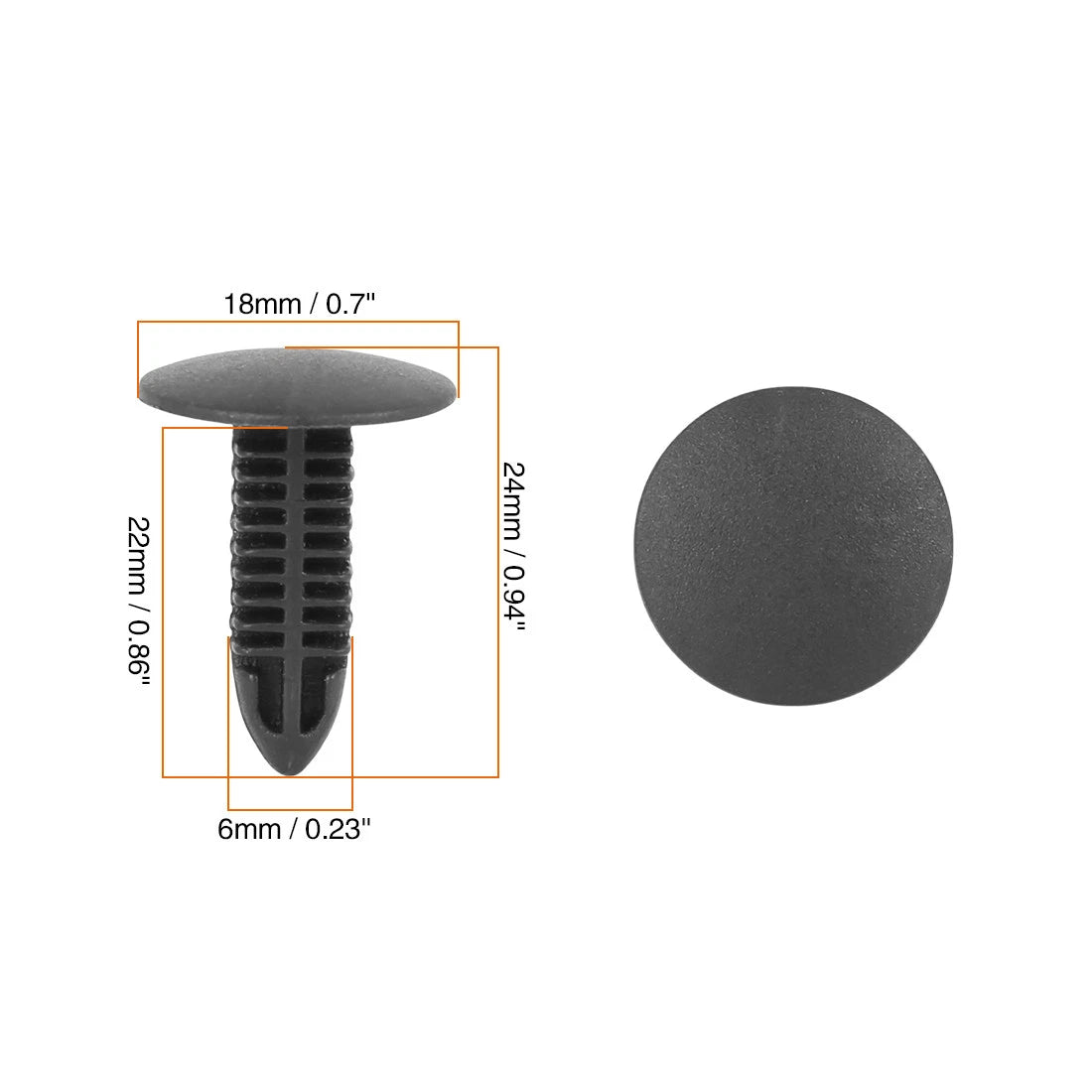 40pcs Plastic Bolt Rivets Fasteners for Toyota Bumper Trim (All Years)