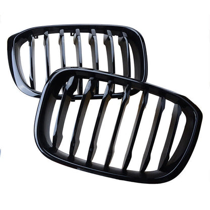 Gloos Black Front Bumper Kidney Grille for 2018-2021 BMW X3 G01 X4 G02 (2018-2021)