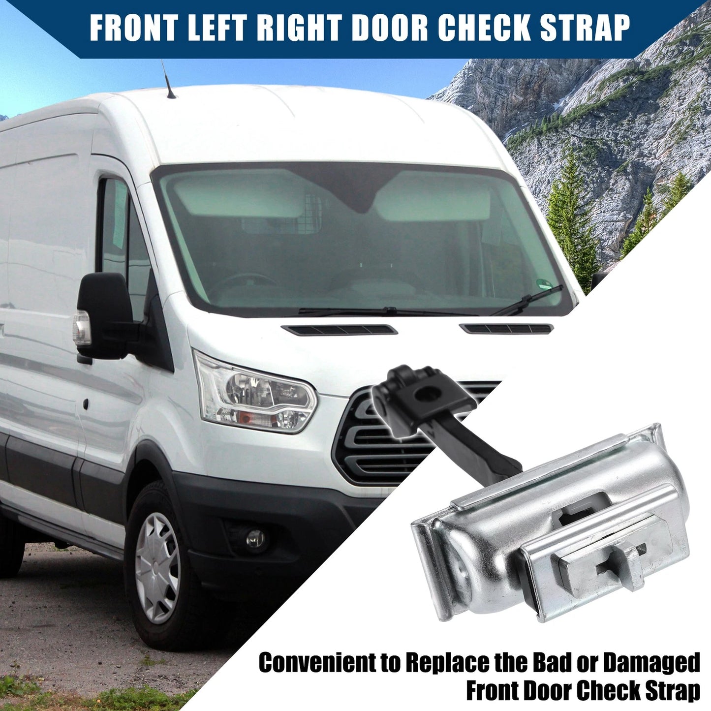 Front Left Right Door Check Strap for Ford E-Transit Transit-150 (2022-2023)