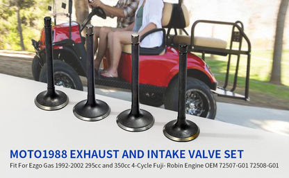 Exhaust & Intake Valve Set for EZGO 4 Cycle Gas Golf Cart (1996–2002)