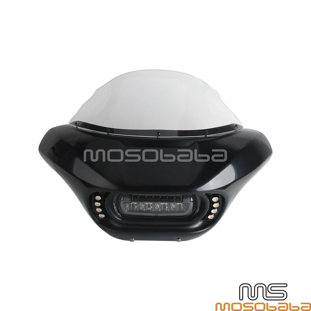 ABS Fairing Windshield w/Bracket & Turn Signal for Softail Street Bob (2018-2023)