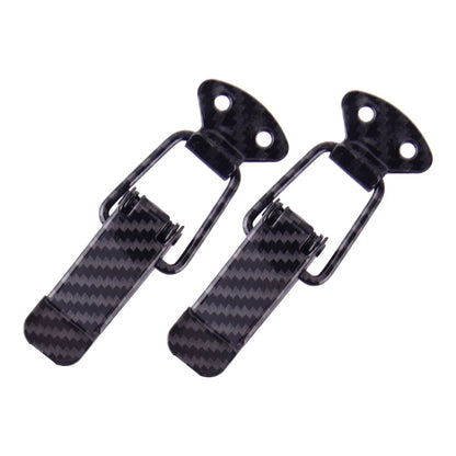 2 x Carbon Fiber Style Bumper Trunk Quick Release Fasteners for Universal Fit