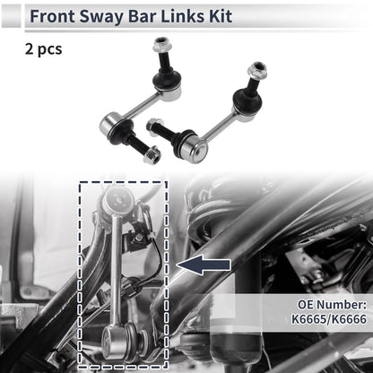 Stabilizer Bar Links for Isuzu Ascender 2003 (No Bushing) 2 x K6665 K6666