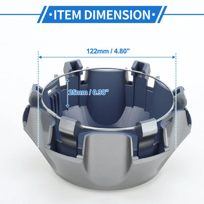 Wheel Center Caps for Toyota FJ Cruiser (2007-2014) - Titanium Tone Plastic 1 x