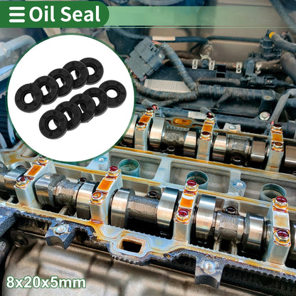 Oil Seal / 8x20x5mm / Seal Ring Rotary Shaft Seal NBR Rubber for Automotive