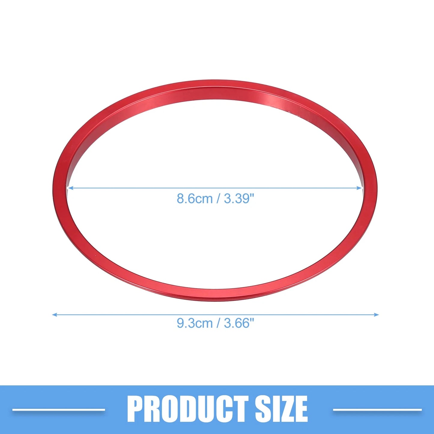 4 x AC Vent Ring Cover Trim for Toyota Tacoma (2016-2024) Aluminum Alloy Red