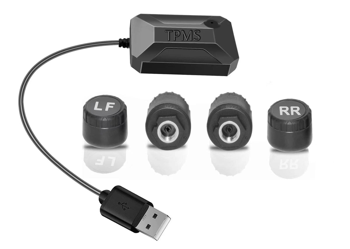 USB Android TPMS Tire Pressure Monitoring System + 4 Sensors for Car