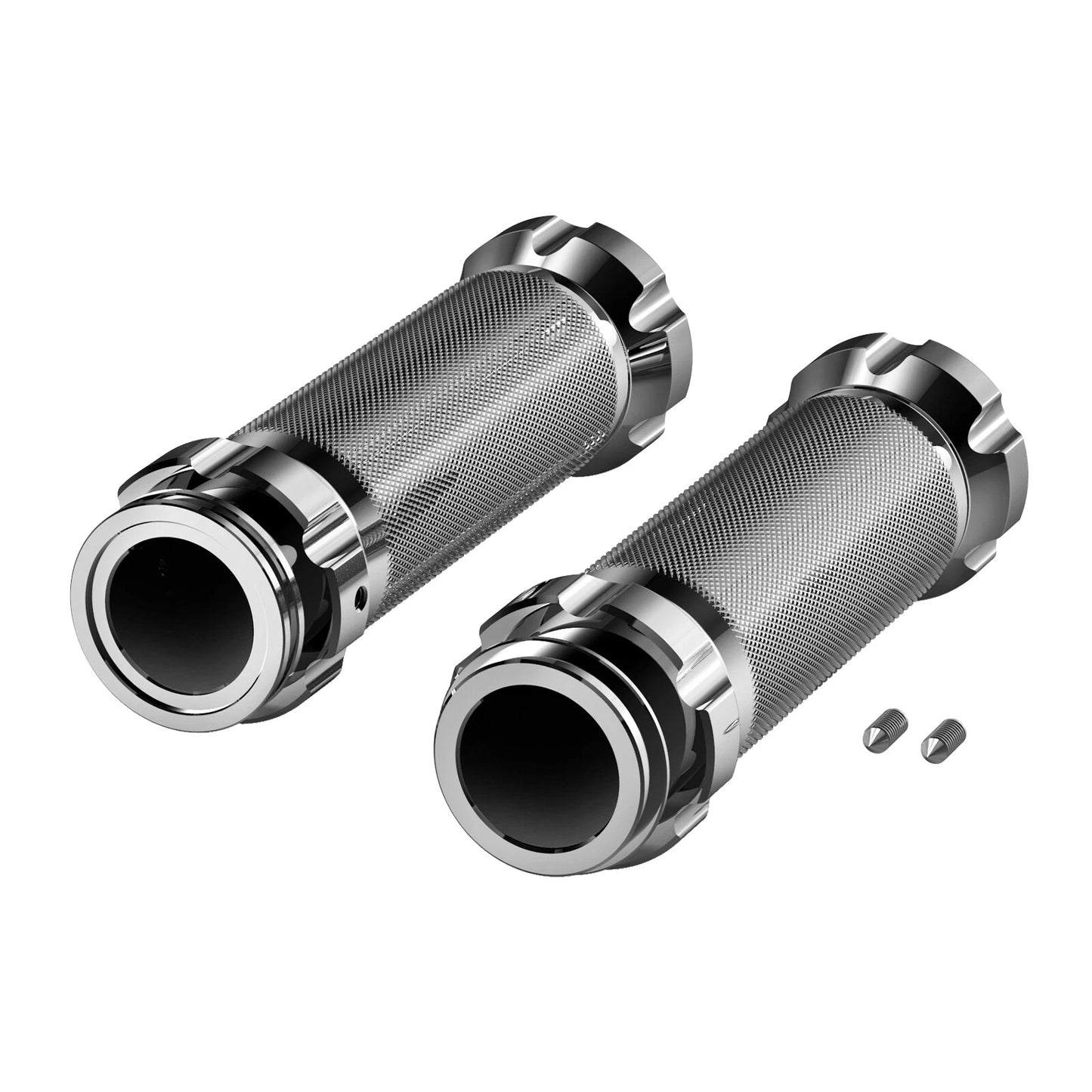 Chrome Handlebar Grips for Harley Road Glide CVO FLTRUSE (2015-2016)