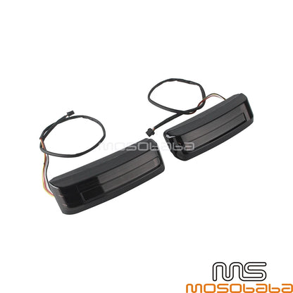 Smoke LED Saddlebag Brake Turn Tail Signal Lights for Harley Road Glide (24)