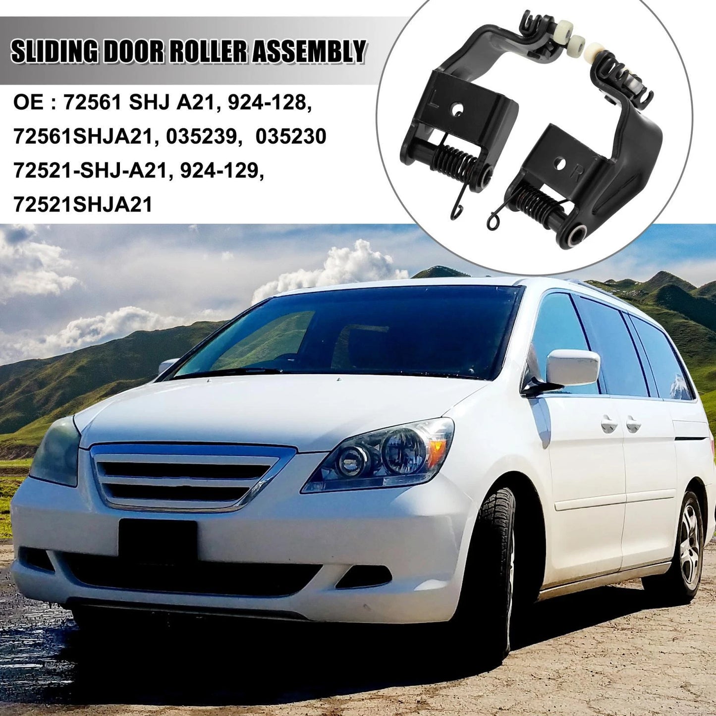 Left Right Side Slide Door Rollers  for Honda