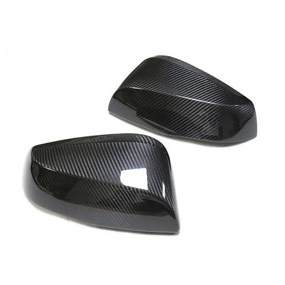 100% Carbon Stick-on Side Mirror Caps Trim for Toyota Alphard Rav4 Wildlander
