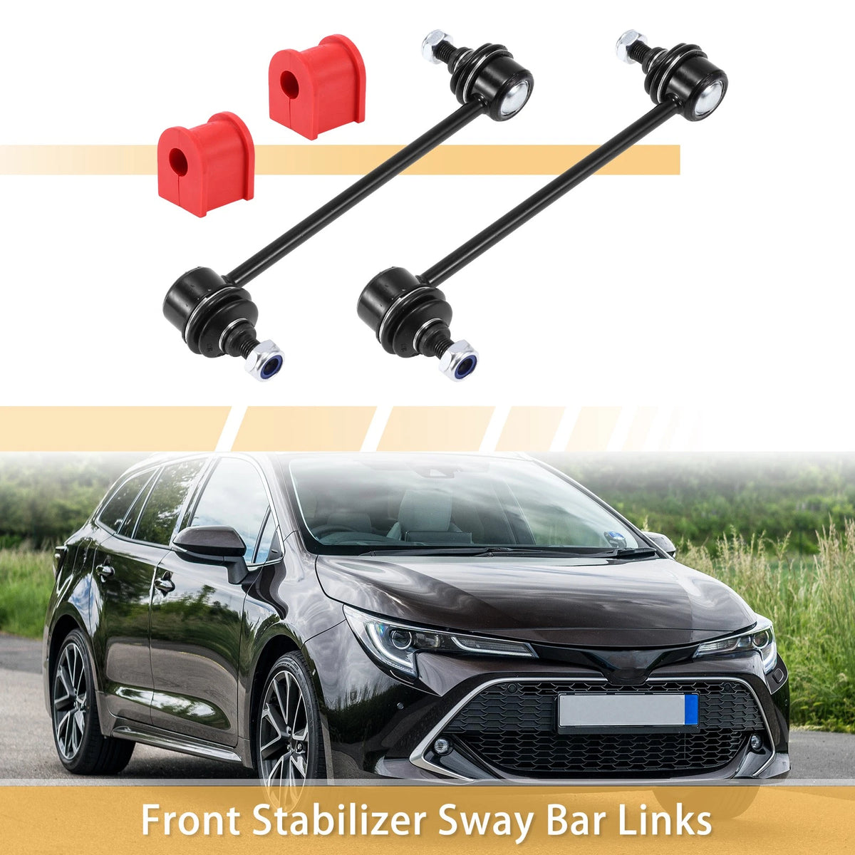 Rear Stabilizer Sway Bar Link Set with Bushing for Toyota Camry (2002-2011)