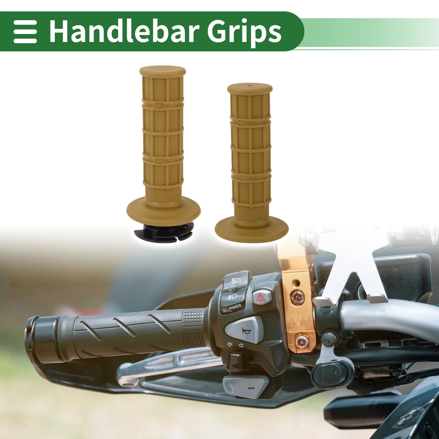 7/8" 22mm Grips Cover Kit Handlebar for Motorcycle