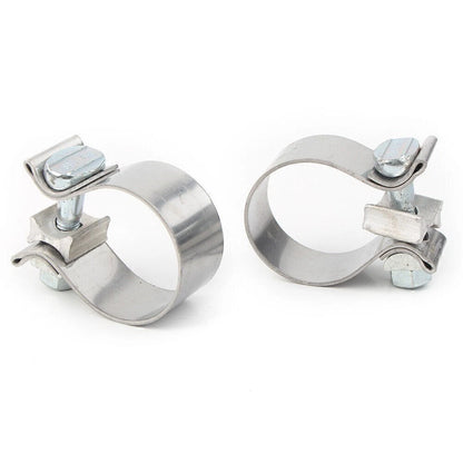 2 x 1.75" Exhaust Clamps for Harley Motorcycles