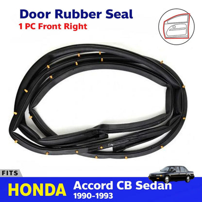Door Rubber Seal Weatherstrip Front Right Fits Honda Accord CB 4D Sedan 1990-93