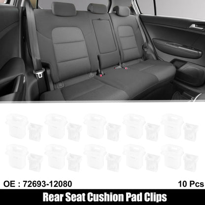 10 x Car Rear Seat Cushion Pad Clips for Toyota Avalon Camry (2013-2023)