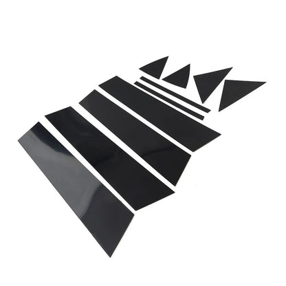 Gloss Black Door Window Pillar Post Cover Trim for Mazda 3 Axela (2014-2018)
