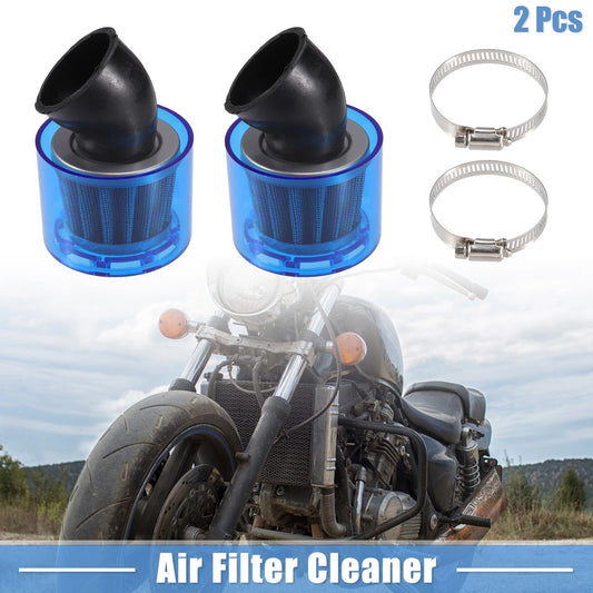Air Filter Cleaner Bent 42mm/1.65in for Most Motorcycles ATV 2 x