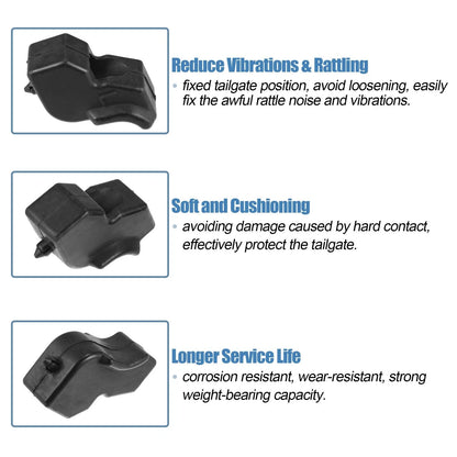 Rubber Tailgate Stop Bumper for Ford F150 (2015-2023) - 1 Pair