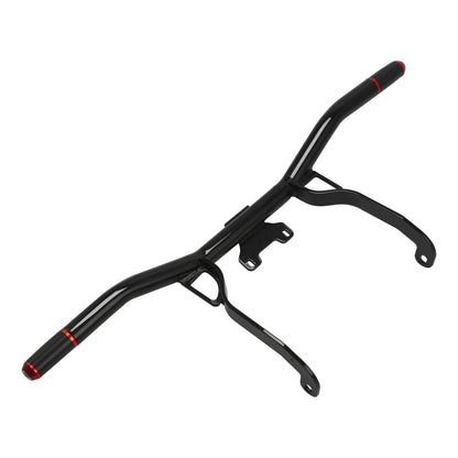 Black Red Highway Engine Guard Crash Bar for Harley Touring Road Glide (14-23)