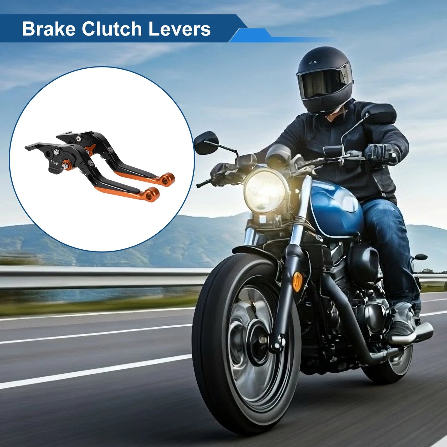 2 x Levers / Adjustable Short Long Brake Clutch for Yamaha TMAX560 (19-20)