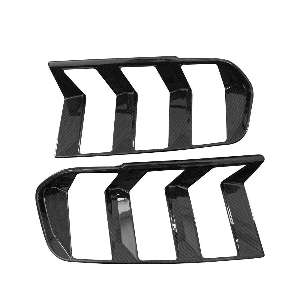 Gloss Carbon Fiber Tail Light Lamp Cover Trim for Ford Mustang Dark Horse 2024+
