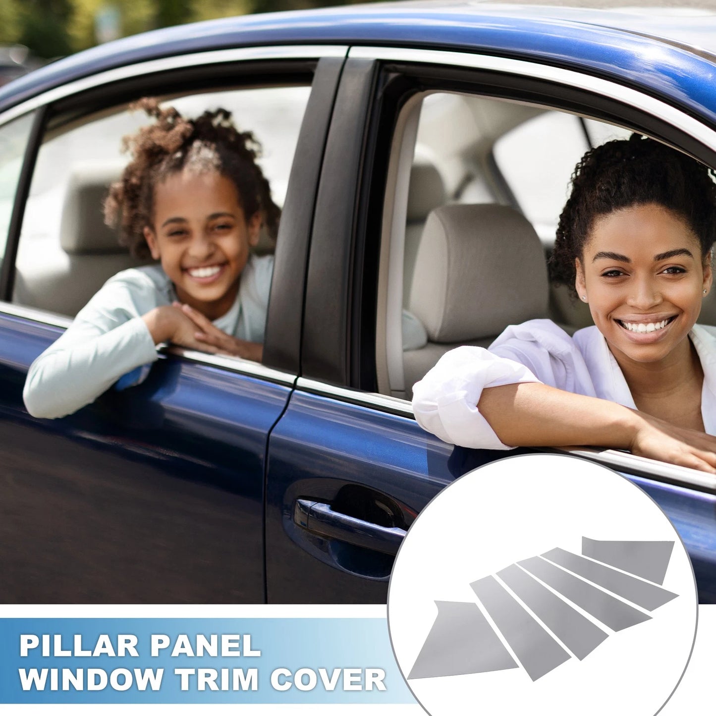 6 x Pillar Window Trim Cover for Chevrolet Malibu (2016-2023)
