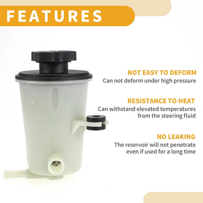 Power Steering Reservoir for Ford Edge (2007-2014) Plastic 1 Pc