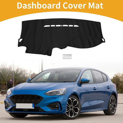 Dashboard Cover Black for Ford Focus MK2 (2005-2011) 1 Pcs Anti-Slip