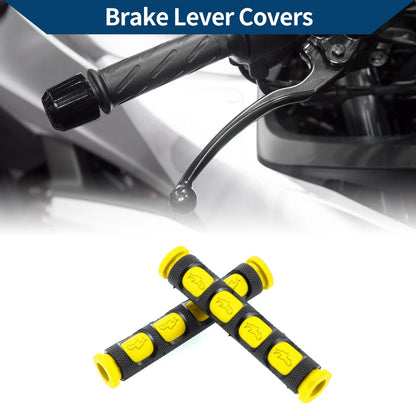 3/8" 10mm Brake Lever Cover Grip Sleeve 1 Pair for Motorcycle