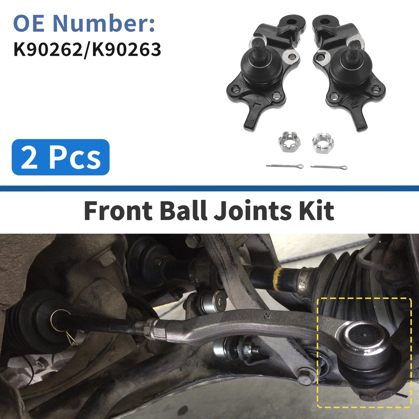 2 x Front Lower Ball Joints for Toyota Tundra (2000–2002)