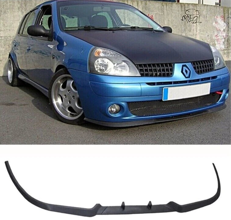 Front Bumper Lip 3 Pcs for Renault Clio Mk2 Mk3 (2001-2012)