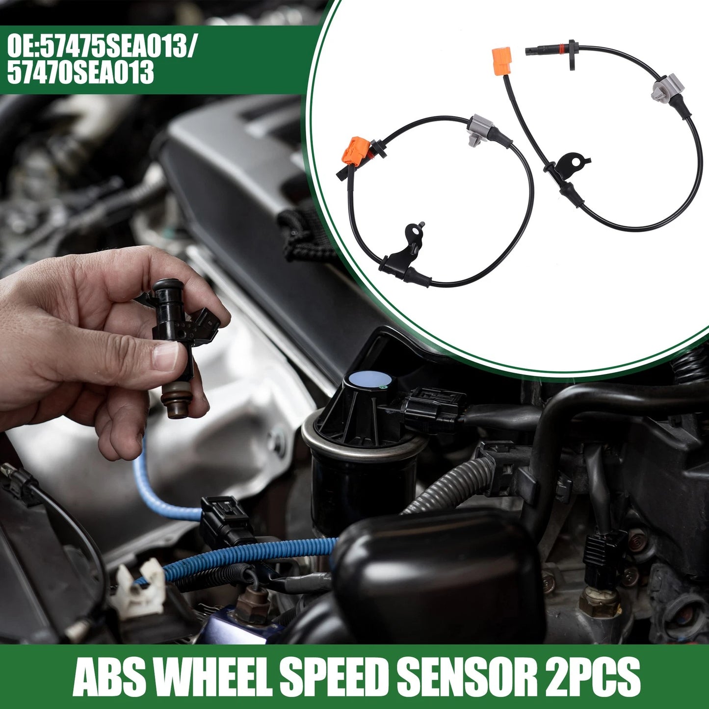 Rear Left & Right ABS Speed Sensor for Acura TSX (2004-2008)