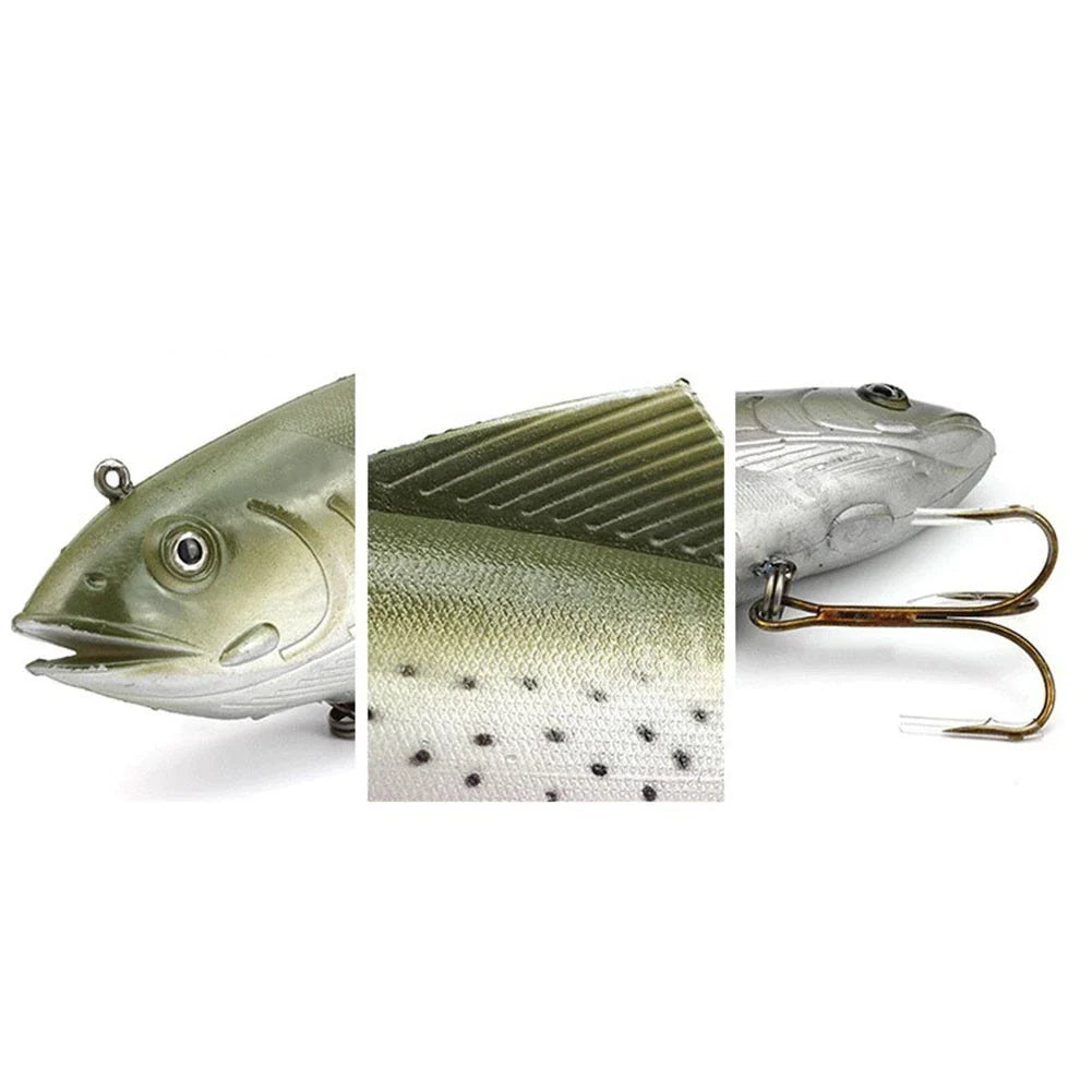 Soft Body Fishing Lure with Silicone/Steel for Enhanced Performance