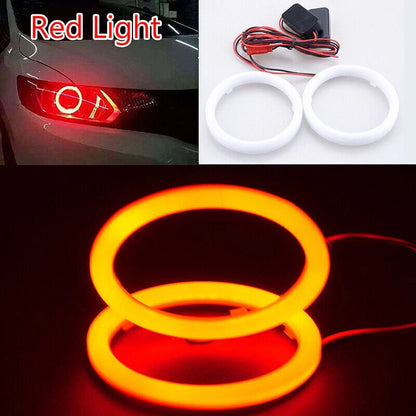 95mm DRL COB LED Angel Eyes Halo Ring Fog Light for Universal Vehicles