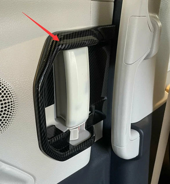 Door Handle Bowl Inner Cover Trim for 2021-2023 Toyota Sienna 6 x Carbon Fiber