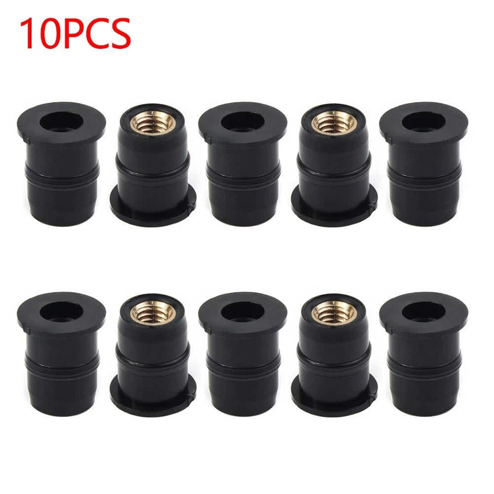 Well Nuts / 10 x 5mm / Rubber Windscreen Fairing for Motorcycle M5