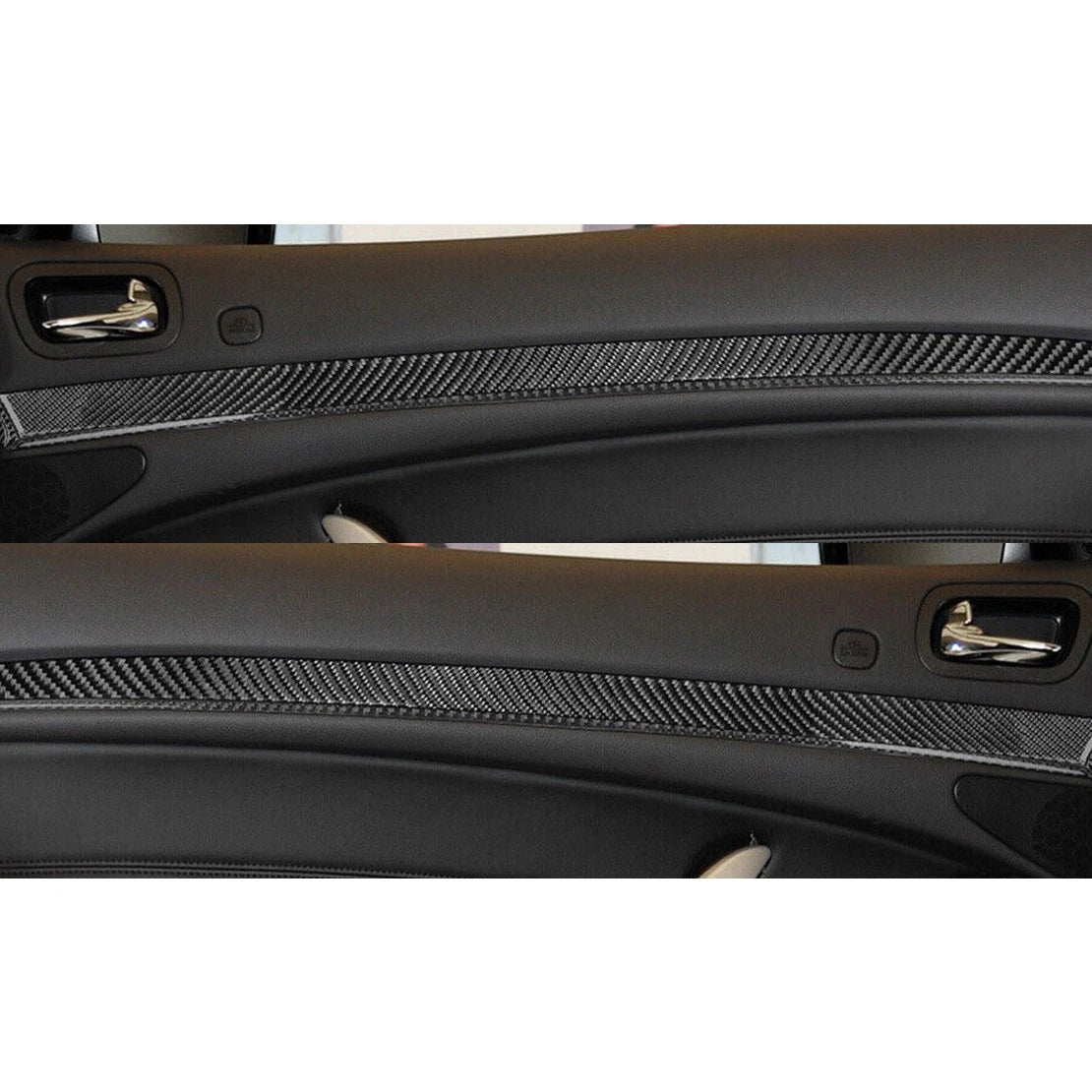Carbon Fiber Rear Door Panel Trim Cover for Infiniti G37 (2007-2013)