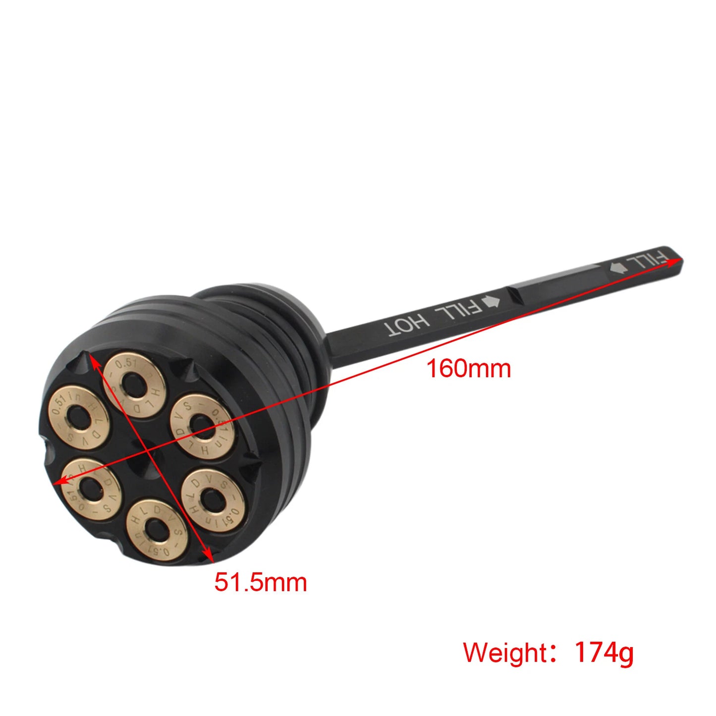 Dipstick Fuel Cap Connector for Softail (2000-2017)