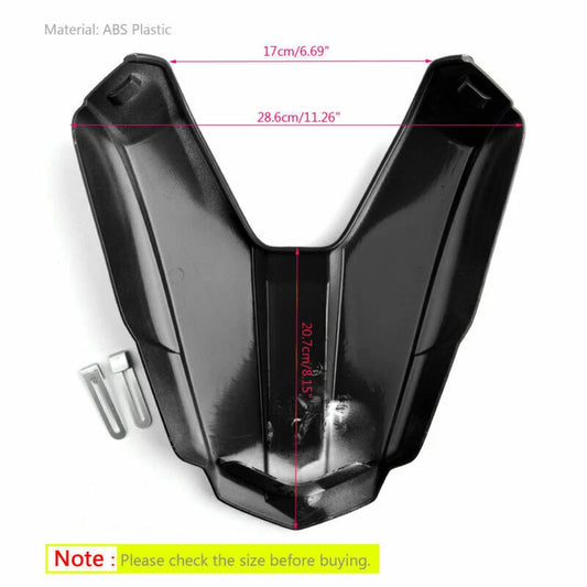 Rear Pillion Cover for Honda CB500F CBR500R (2016-2024) Black Seat Cover