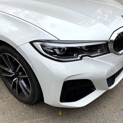 2 x Headlight Eyelid Covers for BMW 3 Series G20 G28 (2019-2023)