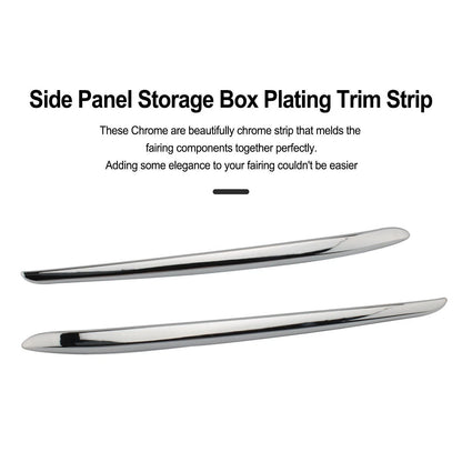 Chrome Side Panel Storage Box Trim for BMW K1600GTL (2011-2018)