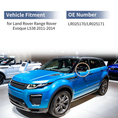 Left Right Mirror Cover Caps for Land Rover Range Rover Evoque (2012-2020)