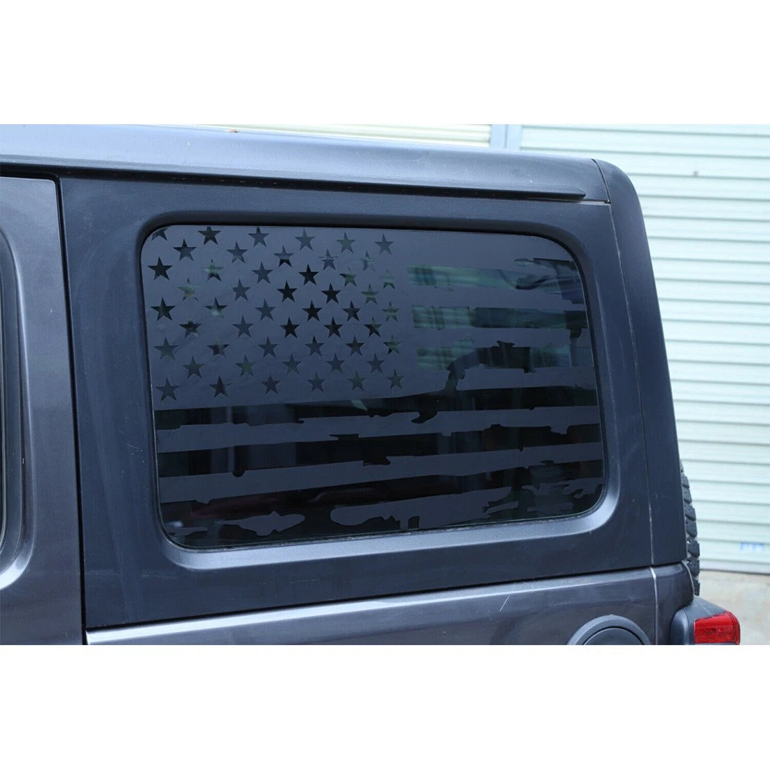 Rear Window USA Flag Vinyl Decal for Jeep Wrangler JL (2018-2023)