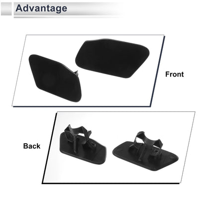 Washer Nozzle Cover Cap for BMW X3 (2004-2010) - Front Left Right, Black