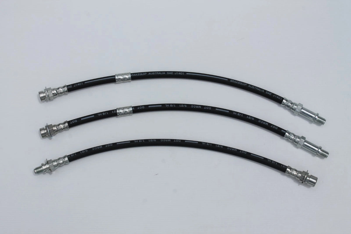 Brake Hose Set (3) for Chevy Impala, Bel Air (1967-1968) Disc Brakes