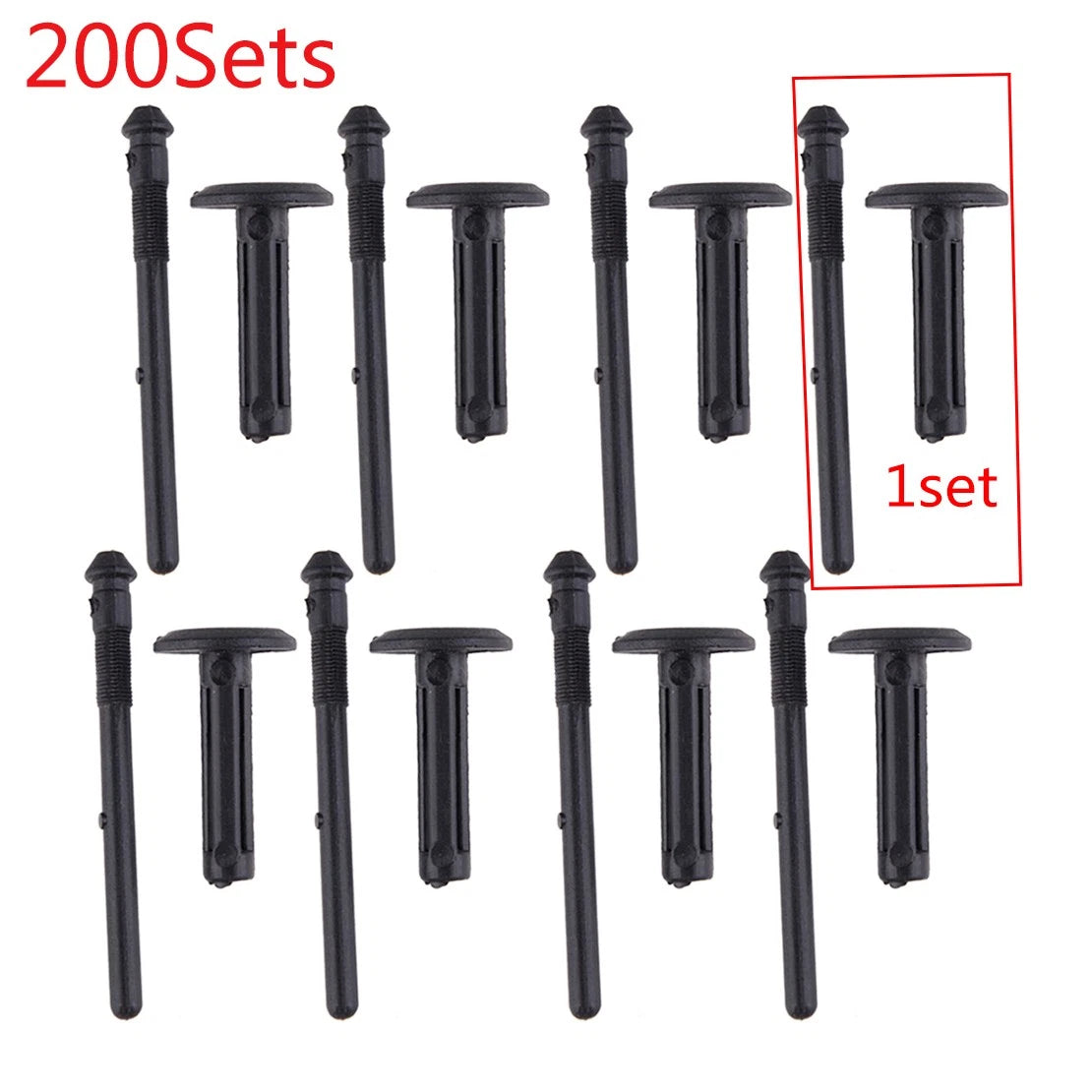 200 Pcs Car Blind Rivet Clips for Jeep Ford Chrysler (Fits Various Models)