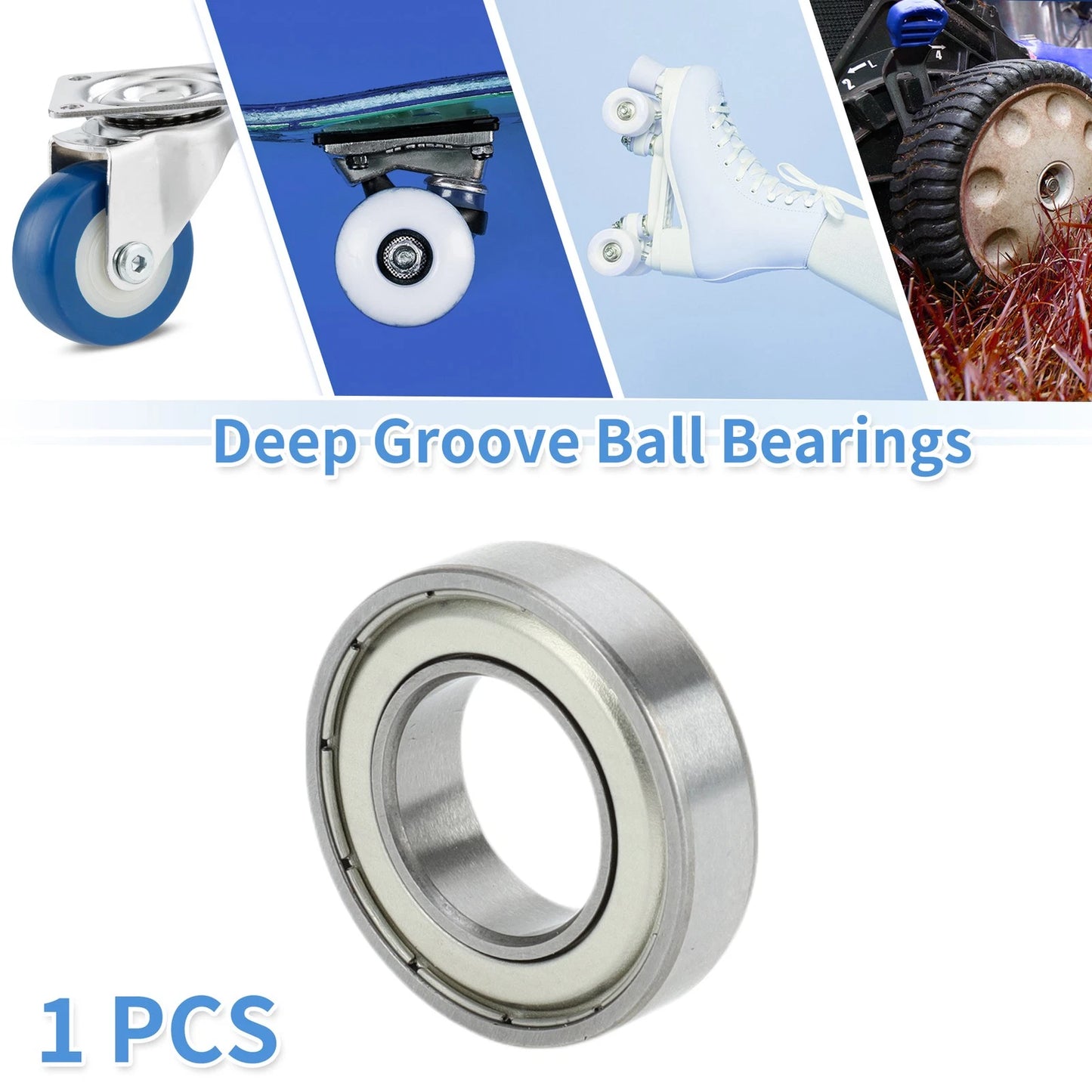 6902ZZ / 15x28x7mm / Deep Groove Ball Bearings for Scooter Skateboard Wheel