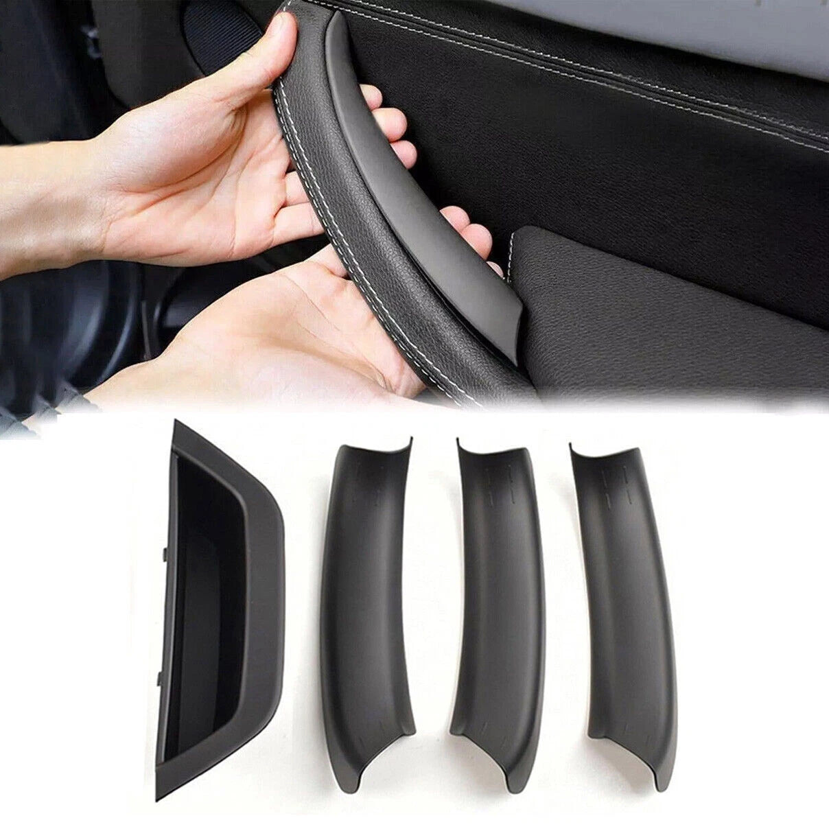 Interior Door Handle Trim Cover for 2011-2017 BMW X3 X4 F25 F26 (2011-2017)